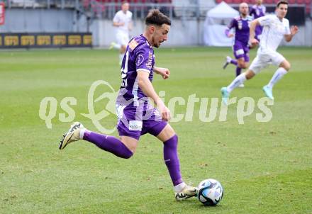 Fussball Bundesliga. SK Austria Klagenfurt gegen FC Blau Weiss Linz.  Sinan Karweina, (Klagenfurt).  Klagenfurt, am 25.2.2024.
Foto: Kuess
www.qspictures.net
---
pressefotos, pressefotografie, kuess, qs, qspictures, sport, bild, bilder, bilddatenbank