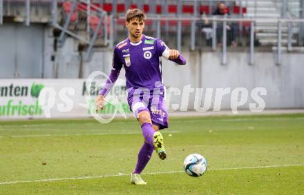 Fussball Bundesliga. SK Austria Klagenfurt gegen FC Blau Weiss Linz. Thorsten Mahrer  (Klagenfurt).  Klagenfurt, am 25.2.2024.
Foto: Kuess
www.qspictures.net
---
pressefotos, pressefotografie, kuess, qs, qspictures, sport, bild, bilder, bilddatenbank