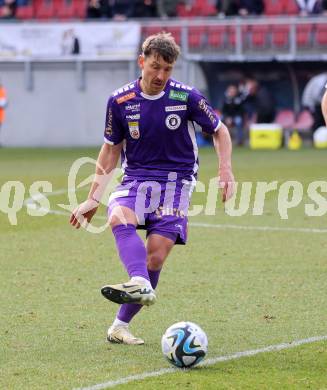 Fussball Bundesliga. SK Austria Klagenfurt gegen FC Blau Weiss Linz. Christopher Wernitznig  (Klagenfurt).  Klagenfurt, am 25.2.2024.
Foto: Kuess
www.qspictures.net
---
pressefotos, pressefotografie, kuess, qs, qspictures, sport, bild, bilder, bilddatenbank