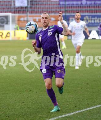 Fussball Bundesliga. SK Austria Klagenfurt gegen FC Blau Weiss Linz.  Florian Jaritz (Klagenfurt).  Klagenfurt, am 25.2.2024.
Foto: Kuess
www.qspictures.net
---
pressefotos, pressefotografie, kuess, qs, qspictures, sport, bild, bilder, bilddatenbank