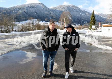 Schi Nordisch. Schispringen. Interview Thomas Morgenstern. Marcel Santner, Thomas Morgenstern. Mauterndorf, am 14.12.2023.
Foto: Kuess
---
pressefotos, pressefotografie, kuess, qs, qspictures, sport, bild, bilder, bilddatenbank