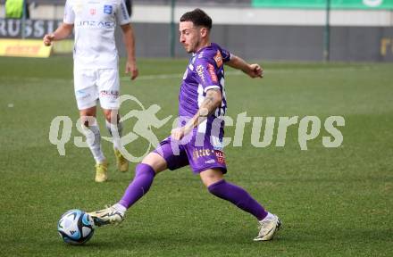 Fussball Bundesliga. SK Austria Klagenfurt gegen FC Blau Weiss Linz.  Sinan Karweina, (Klagenfurt).  Klagenfurt, am 25.2.2024.
Foto: Kuess
www.qspictures.net
---
pressefotos, pressefotografie, kuess, qs, qspictures, sport, bild, bilder, bilddatenbank