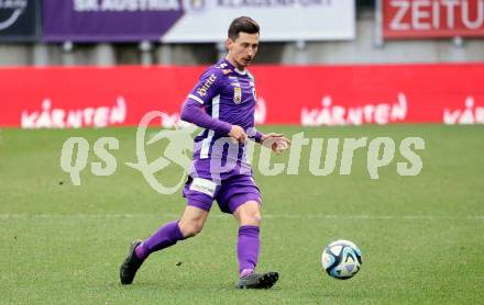 Fussball Bundesliga. SK Austria Klagenfurt gegen FC Blau Weiss Linz.  Till Schumacher (Klagenfurt).  Klagenfurt, am 25.2.2024.
Foto: Kuess
www.qspictures.net
---
pressefotos, pressefotografie, kuess, qs, qspictures, sport, bild, bilder, bilddatenbank