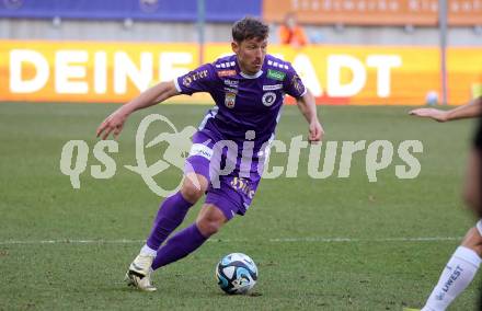 Fussball Bundesliga. SK Austria Klagenfurt gegen FC Blau Weiss Linz.  Christopher Wernitznig (Klagenfurt).  Klagenfurt, am 25.2.2024.
Foto: Kuess
www.qspictures.net
---
pressefotos, pressefotografie, kuess, qs, qspictures, sport, bild, bilder, bilddatenbank