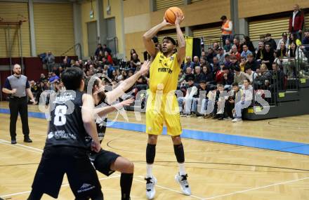 Basketball 2. Liga 2023/2024. Playoffs. VF-031.  Woerthersee Piraten gegen Guessing Blackbirds.  Shawn L. Ray  (Piraten),  Klagenfurt, am 2.3.2024.
Foto: Kuess

---
pressefotos, pressefotografie, kuess, qs, qspictures, sport, bild, bilder, bilddatenbank