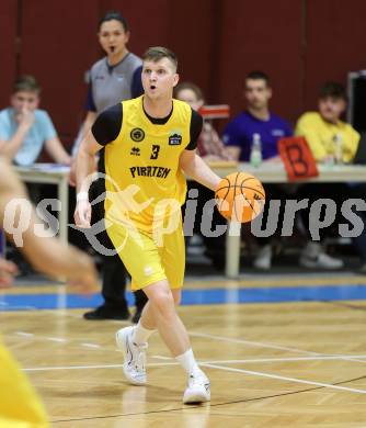 Basketball 2. Liga 2023/2024. Playoffs. VF-031.  Woerthersee Piraten gegen Guessing Blackbirds.    Jernej Andolsek Heine (Piraten),   Klagenfurt, am 2.3.2024.
Foto: Kuess

---
pressefotos, pressefotografie, kuess, qs, qspictures, sport, bild, bilder, bilddatenbank