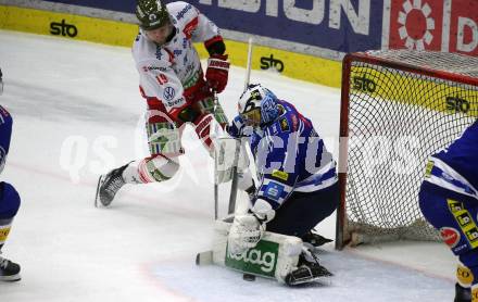 EBEL. Eishockey Bundesliga. EC VSV gegen HCB Suedtirol Alperia. Jean Philippe Lamoureux,   (VSV),  Brad Mcclure  (Bozen). Villach, am 5.3.2024.
Foto: Kuess
www.qspictures.net
---
pressefotos, pressefotografie, kuess, qs, qspictures, sport, bild, bilder, bilddatenbank