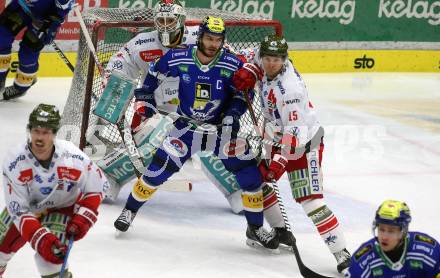 EBEL. Eishockey Bundesliga. EC VSV gegen HCB Suedtirol Alperia.  Alexander Rauchenwald,  (VSV),  Enrico Miglioranzi, Sam Harvey  (Bozen). Villach, am 5.3.2024.
Foto: Kuess
www.qspictures.net
---
pressefotos, pressefotografie, kuess, qs, qspictures, sport, bild, bilder, bilddatenbank