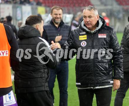 Fussball Bundesliga. SK Austria Klagenfurt gegen Rapid Wien. Jubel Sinan Karweina, Trainer Peter Pacult  (Klagenfurt). Klagenfurt, am 10.3.2024.
Foto: Kuess
www.qspictures.net
---
pressefotos, pressefotografie, kuess, qs, qspictures, sport, bild, bilder, bilddatenbank