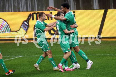 Fussball Bundesliga. SK Austria Klagenfurt gegen Rapid Wien.  Torjubel Christoph Lang  (Rapid).  Klagenfurt, am 10.3.2024.
Foto: Kuess
www.qspictures.net
---
pressefotos, pressefotografie, kuess, qs, qspictures, sport, bild, bilder, bilddatenbank