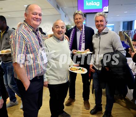 Fussball Bundesliga. SK Austria Klagenfurt gegen Rapid Wien.  Egon Katnik, Guenther Golautschnig, Walter Koch, Hannes Haubitz. Klagenfurt, am 10.3.2024.
Foto: Kuess
www.qspictures.net
---
pressefotos, pressefotografie, kuess, qs, qspictures, sport, bild, bilder, bilddatenbank