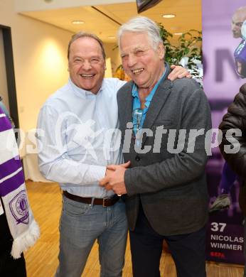 Fussball Bundesliga. SK Austria Klagenfurt gegen Rapid Wien. Hans Peter Buchleitner, Friedrich Koncilia. Klagenfurt, am 10.3.2024.
Foto: Kuess
www.qspictures.net
---
pressefotos, pressefotografie, kuess, qs, qspictures, sport, bild, bilder, bilddatenbank