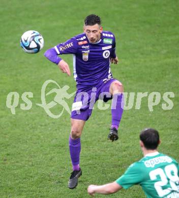 Fussball. Bundesliga. SK Austria Klagenfurt gegen Rapid  Wien.   Till Schumacher  (Austria Klagenfurt). . Klagenfurt, 10.3.2024.
Foto: Kuess
---
pressefotos, pressefotografie, kuess, qs, qspictures, sport, bild, bilder, bilddatenbank