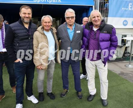 Fussball Bundesliga. SK Austria Klagenfurt gegen Rapid Wien.  Zeljko Karajica, Franz Hasil, Friedrich Koncilia, Helmut Koenig.. Klagenfurt, am 10.3.2024.
Foto: Kuess
www.qspictures.net
---
pressefotos, pressefotografie, kuess, qs, qspictures, sport, bild, bilder, bilddatenbank