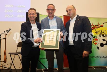 Fussball. Jahreshauptversammlung Kaerntner Fussballverband... Klaus Mitterdorfer., Erwin Svensek, Martin Mutz.  Klagenfurt, am 15.3.2024.
Foto: Kuess
---
pressefotos, pressefotografie, kuess, qs, qspictures, sport, bild, bilder, bilddatenbank