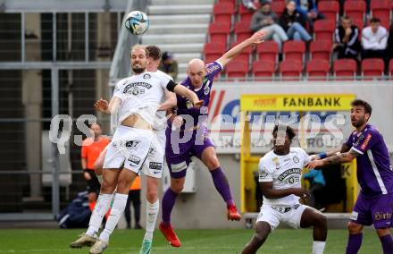 Fussball Bundesliga. SK Austria Klagenfurt gegen SK Puntigamer Sturm Graz. Nicolas Wimmer, (Klagenfurt),  Jon Gorenc Stankovic   (Graz).  Klagenfurt, am 17.3.2024.
Foto: Kuess
www.qspictures.net
---
pressefotos, pressefotografie, kuess, qs, qspictures, sport, bild, bilder, bilddatenbank