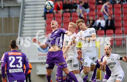 Fussball Bundesliga. SK Austria Klagenfurt gegen SK Puntigamer Sturm Graz.  Nicolas Wimmer,  (Klagenfurt),  David Affengruber (Graz).  Klagenfurt, am 17.3.2024.
Foto: Kuess
www.qspictures.net
---
pressefotos, pressefotografie, kuess, qs, qspictures, sport, bild, bilder, bilddatenbank