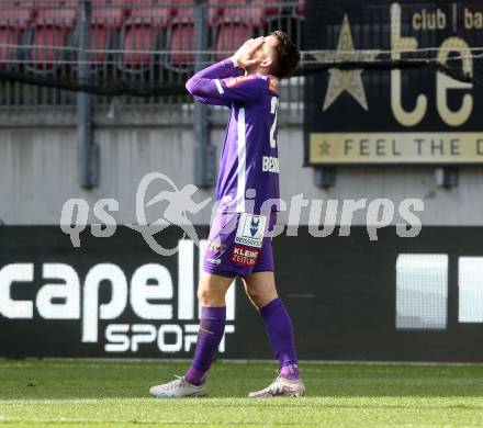 Fussball Bundesliga. SK Austria Klagenfurt gegen SK Puntigamer Sturm Graz.  Max Besuschkow (Klagenfurt).  Klagenfurt, am 17.3.2024.
Foto: Kuess
www.qspictures.net
---
pressefotos, pressefotografie, kuess, qs, qspictures, sport, bild, bilder, bilddatenbank