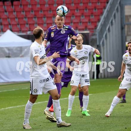 Fussball Bundesliga. SK Austria Klagenfurt gegen SK Puntigamer Sturm Graz.  Nicolas Wimmer, (Klagenfurt),  Jon Gorenc Stankovic  (Graz).  Klagenfurt, am 17.3.2024.
Foto: Kuess
www.qspictures.net
---
pressefotos, pressefotografie, kuess, qs, qspictures, sport, bild, bilder, bilddatenbank