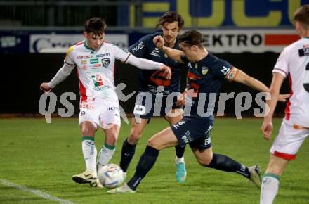 Fussball Regionalliga. WAC Amateure gegen Wallern.   Armin Karic (WAC),  Jakob Karlinger  (Wallern).
Wolfsberg, am 22.3.2024.
Foto: Kuess
www.qspictures.net
---
pressefotos, pressefotografie, kuess, qs, qspictures, sport, bild, bilder, bilddatenbank