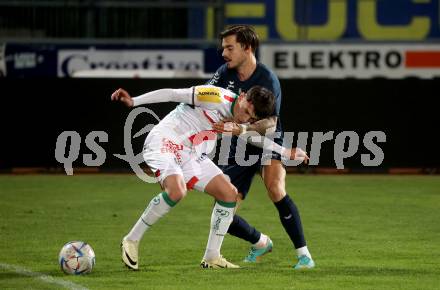 Fussball Regionalliga. WAC Amateure gegen Wallern.   Armin Karic (WAC),  Dejan Misic  (Wallern).
Wolfsberg, am 22.3.2024.
Foto: Kuess
www.qspictures.net
---
pressefotos, pressefotografie, kuess, qs, qspictures, sport, bild, bilder, bilddatenbank