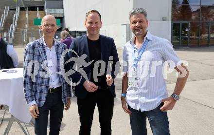 Fussball. SK Austria Klagenfurt. Einweihung Freddy-Hohenberger-Platz.  Herbert Matschek, Christian Rosenzopf, Daniel Greiner. Klagenfurt, 5.5.2024.
Foto: Kuess
www.qspictures.net
---
pressefotos, pressefotografie, kuess, qs, qspictures, sport, bild, bilder, bilddatenbank