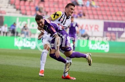 Fussball Bundesliga. SK Austria Klagenfurt gegen LASK. Sinan Karweina, (Klagenfurt),  Philipp Ziereis   (LASK).  Klagenfurt, am 5.5.2024.
Foto: Kuess
www.qspictures.net
---
pressefotos, pressefotografie, kuess, qs, qspictures, sport, bild, bilder, bilddatenbank