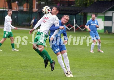 Fussball. Kaerntner Liga. Donau gegen SAK.  Damjan Jovanovic (Donau),  Toni Dullnig (SAK).  Klagenfurt, 8.5.2024.
Foto: Kuess
www.qspictures.net
---
pressefotos, pressefotografie, kuess, qs, qspictures, sport, bild, bilder, bilddatenbank