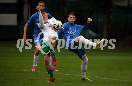 Fussball. Kaerntner Liga. Donau gegen SAK.  Maximilian Trappitsch (Donau), Jan Sasa Ogris-Martic  (SAK).  Klagenfurt, 8.5.2024.
Foto: Kuess
www.qspictures.net
---
pressefotos, pressefotografie, kuess, qs, qspictures, sport, bild, bilder, bilddatenbank