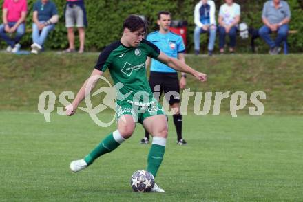 Fussball. Kaerntner Liga. Ferlach Atus gegen Lendorf.   Sandro Christoph Morgenstern  (Lendorf).  Ferlach, 11.5.2024.
Foto: Kuess
www.qspictures.net
---
pressefotos, pressefotografie, kuess, qs, qspictures, sport, bild, bilder, bilddatenbank