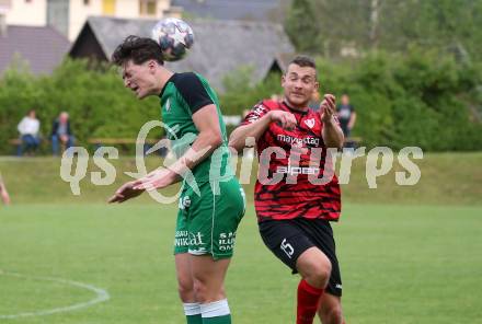 Fussball. Kaerntner Liga. Ferlach Atus gegen Lendorf.   Martin Posratschnig (Ferlach), Sandro Christoph Morgenstern  (Lendorf).  Ferlach, 11.5.2024.
Foto: Kuess
www.qspictures.net
---
pressefotos, pressefotografie, kuess, qs, qspictures, sport, bild, bilder, bilddatenbank