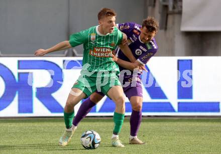 Fussball Bundesliga. SK Austria Klagenfurt gegen SK Rapid Wien.   Christopher Wernitznig,   (Klagenfurt), Dominic Vincze  (Rapid).  Klagenfurt, am 12.5.2024.
Foto: Kuess
www.qspictures.net
---
pressefotos, pressefotografie, kuess, qs, qspictures, sport, bild, bilder, bilddatenbank