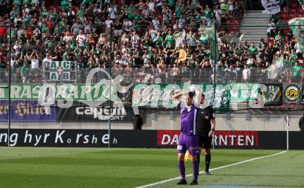 Fussball Bundesliga. SK Austria Klagenfurt gegen SK Rapid Wien.   Till Schumacher (Klagenfurt).  Klagenfurt, am 12.5.2024.
Foto: Kuess
www.qspictures.net
---
pressefotos, pressefotografie, kuess, qs, qspictures, sport, bild, bilder, bilddatenbank