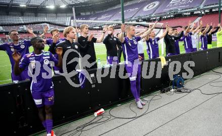 Fussball Bundesliga. SK Austria Klagenfurt gegen SK Rapid Wien.   Solomon Bonnah, Max Besuschkow, Aaron Sky Schwarz, Nicolas Binder, Florian Jaritz, Jonas Arweiler, Rico Benatelli, Till Schumacher, Christopher CVetko  (Klagenfurt).  Klagenfurt, am 12.5.2024.
Foto: Kuess
www.qspictures.net
---
pressefotos, pressefotografie, kuess, qs, qspictures, sport, bild, bilder, bilddatenbank