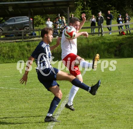 Fussball 2. KLasse C. Oberes Metnitztal gegen Strassburg. Gregor Leitner   (Metnitztal),  Felix Andreas Schmoelzer  (Strassburg). Grades, am 18.5.2024.
Foto: Kuess
www.qspictures.net
---
pressefotos, pressefotografie, kuess, qs, qspictures, sport, bild, bilder, bilddatenbank