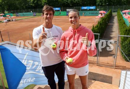 Tennis. Carinthian Ladies Lakes Trophy. Pressekonferenz.  Lorenzo Frigerio,, Lilli Tagger. Klagenfurt, am 27.5.2024.
Foto: Kuess
www.qspictures.net
---
pressefotos, pressefotografie, kuess, qs, qspictures, sport, bild, bilder, bilddatenbank