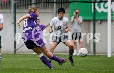 Fussball Frauen. Kaerntner Liga. Oberes Play Off. SK Austria Klagenfurt gegen SC St. Veit. Alina-Marie Vaschauner (Austria Klagenfurt), Bianca Angelika Friesacher  (St. Veit).  KLagenfurt, am 2.6.2024.
Foto: Kuess
www.qspictures.net
---
pressefotos, pressefotografie, kuess, qs, qspictures, sport, bild, bilder, bilddatenbank