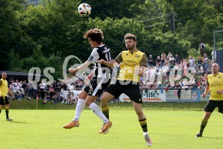 Fussball 1. Klasse C. Ludmannsdorf gegen Oberglan.. Markus Partl  (Ludmannsdorf),  Julian Karl Reichenhauser (Oberglan). Ludmannsdorf, am 9.6.2024.
Foto: Kuess
www.qspictures.net
---
pressefotos, pressefotografie, kuess, qs, qspictures, sport, bild, bilder, bilddatenbank