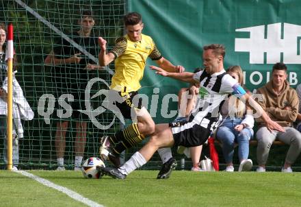 Fussball 1. Klasse C. Ludmannsdorf gegen Oberglan.. Michael Augustin Jakopitsch  (Ludmannsdorf),  Gerald Kohlweg (Oberglan). Ludmannsdorf, am 9.6.2024.
Foto: Kuess
www.qspictures.net
---
pressefotos, pressefotografie, kuess, qs, qspictures, sport, bild, bilder, bilddatenbank