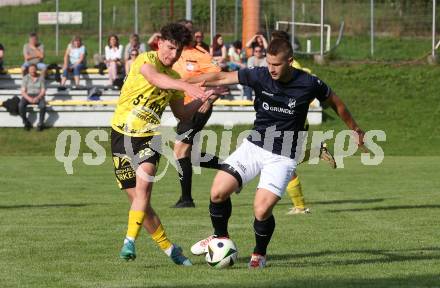 Fussball 1. Klasse D. Bad St. Leonhard gegen Eitweg .  Luca Martin Schuessler (Bad St. Leonhard), Urh Justin  (Eitweg ). St. Bad St. Leonhard, am 8.6.2024.
Foto: Kuess
www.qspictures.net
---
pressefotos, pressefotografie, kuess, qs, qspictures, sport, bild, bilder, bilddatenbank