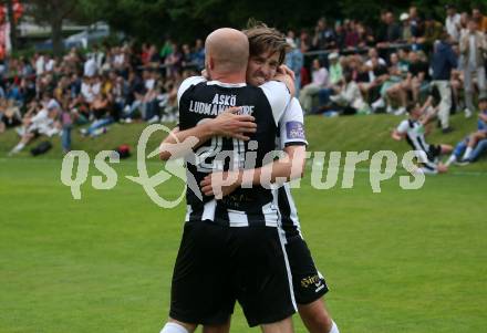 Fussball 1. Klasse C. Ludmannsdorf gegen Oberglan..  Torjubel Markus Partl,  (Ludmannsdorf). Ludmannsdorf, am 9.6.2024.
Foto: Kuess
www.qspictures.net
---
pressefotos, pressefotografie, kuess, qs, qspictures, sport, bild, bilder, bilddatenbank