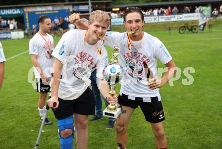 Fussball 1. Klasse C. Ludmannsdorf gegen Oberglan.. Meisterjubel   (Ludmannsdorf). Ludmannsdorf, am 9.6.2024.
Foto: Kuess
www.qspictures.net
---
pressefotos, pressefotografie, kuess, qs, qspictures, sport, bild, bilder, bilddatenbank