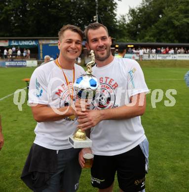 Fussball 1. Klasse C. Ludmannsdorf gegen Oberglan.. Meisterjubel   (Ludmannsdorf). Ludmannsdorf, am 9.6.2024.
Foto: Kuess
www.qspictures.net
---
pressefotos, pressefotografie, kuess, qs, qspictures, sport, bild, bilder, bilddatenbank