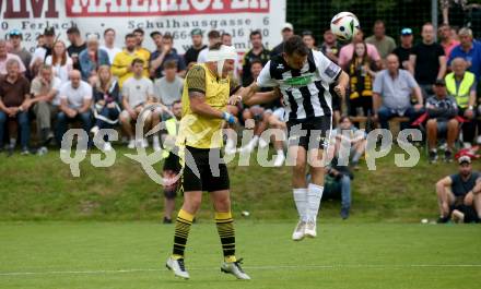 Fussball 1. Klasse C. Ludmannsdorf gegen Oberglan..  Jure Skafar (Ludmannsdorf),  Michael Rebernig (Oberglan). Ludmannsdorf, am 9.6.2024.
Foto: Kuess
www.qspictures.net
---
pressefotos, pressefotografie, kuess, qs, qspictures, sport, bild, bilder, bilddatenbank