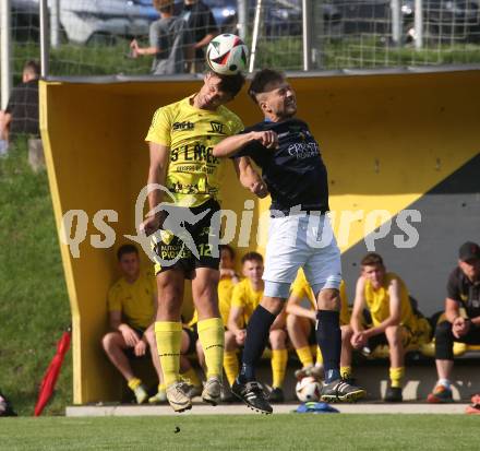 Fussball 1. Klasse D. Bad St. Leonhard gegen Eitweg .  Michael Rabensteiner (Bad St. Leonhard),  Daniel Spinotti  (Eitweg ). St. Bad St. Leonhard, am 8.6.2024.
Foto: Kuess
www.qspictures.net
---
pressefotos, pressefotografie, kuess, qs, qspictures, sport, bild, bilder, bilddatenbank