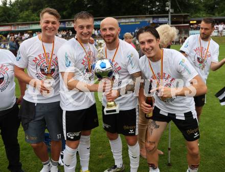 Fussball 1. Klasse C. Ludmannsdorf gegen Oberglan.. Meisterjubel   (Ludmannsdorf). Ludmannsdorf, am 9.6.2024.
Foto: Kuess
www.qspictures.net
---
pressefotos, pressefotografie, kuess, qs, qspictures, sport, bild, bilder, bilddatenbank