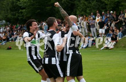 Fussball 1. Klasse C. Ludmannsdorf gegen Oberglan..  Torjubel Markus Partl,  (Ludmannsdorf). Ludmannsdorf, am 9.6.2024.
Foto: Kuess
www.qspictures.net
---
pressefotos, pressefotografie, kuess, qs, qspictures, sport, bild, bilder, bilddatenbank