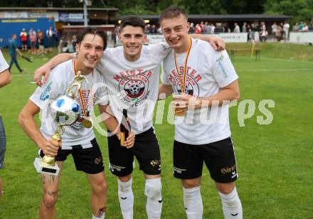 Fussball 1. Klasse C. Ludmannsdorf gegen Oberglan.. Meisterjubel   (Ludmannsdorf). Ludmannsdorf, am 9.6.2024.
Foto: Kuess
www.qspictures.net
---
pressefotos, pressefotografie, kuess, qs, qspictures, sport, bild, bilder, bilddatenbank