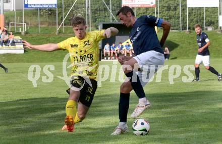 Fussball 1. Klasse D. Bad St. Leonhard gegen Eitweg . Andreas Steinkellner  (Bad St. Leonhard),   Urh Justin (Eitweg ). St. Bad St. Leonhard, am 8.6.2024.
Foto: Kuess
www.qspictures.net
---
pressefotos, pressefotografie, kuess, qs, qspictures, sport, bild, bilder, bilddatenbank