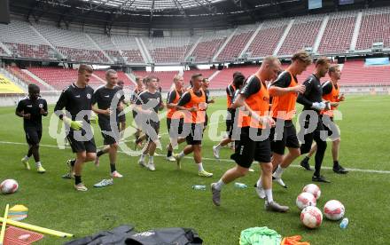 Fussball Bundesliga. Training SK Austria Klagenfurt.  Klagenfurt, am 24.6.2024.
Foto: Kuess
www.qspictures.net
---
pressefotos, pressefotografie, kuess, qs, qspictures, sport, bild, bilder, bilddatenbank